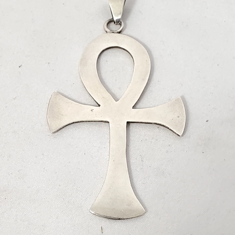 Silver Ankh Pendant Necklace/Key Of Life
